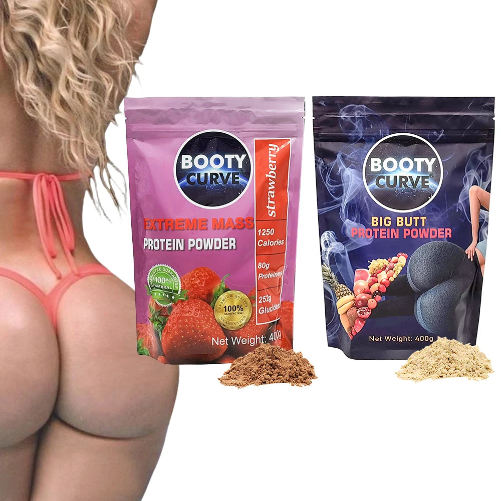 Luy Recommend Booty Curve Hot Selling Strawberry Flavor and Natural Flavor Bigger Butt Booty Enlargement Bum Enhancement Protein