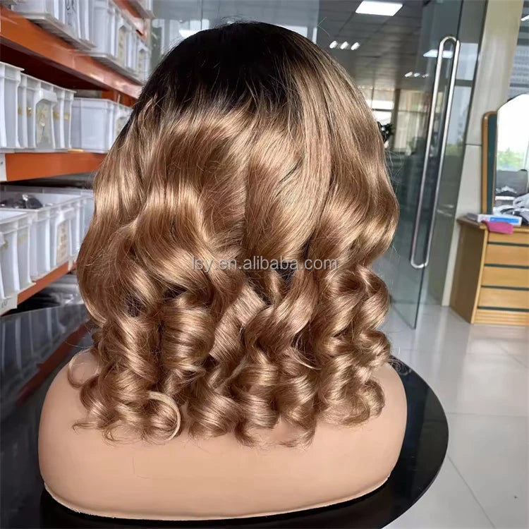 Short Loose Body Wave Wavy Lace Front Human Hair Wigs for Black Women Full Hd Lace Wig Human Hair Bob Wavy Human Hair Wigs