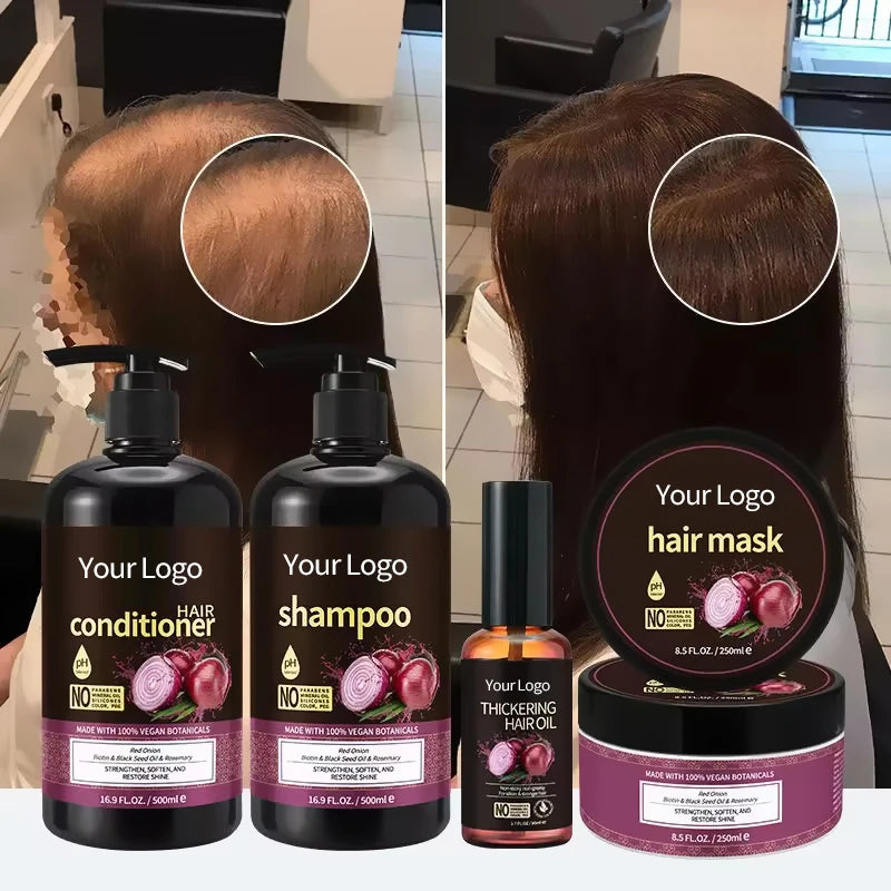 Private Label Hair Curly Dreadlocks Oil Control Professional Hair Growth Shampoo and Conditioner Set
