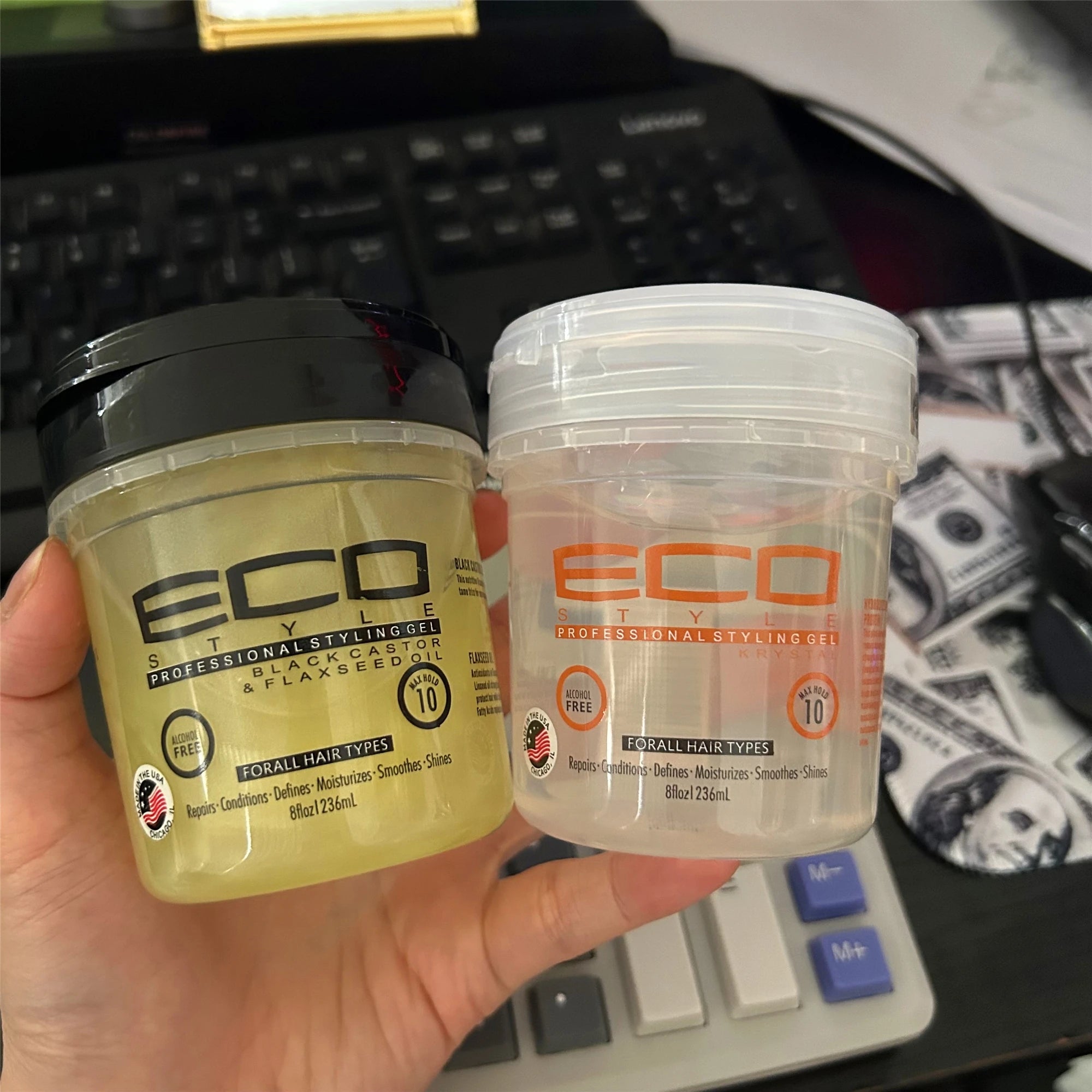 Factory Sell Custom logo Hot Selling ECO Professional Styling Gel for All Hair Types 236ml 268ml 473ml Capacity