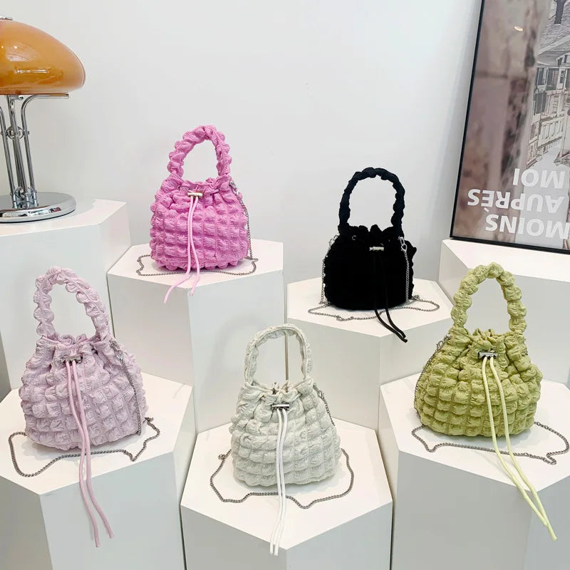 New Luxury Handbag Wholesale Bulk Purchased Large Capacity Fashion Ladies Puffy Purse Shoulder Bag Tote Bag Shoulder Bag