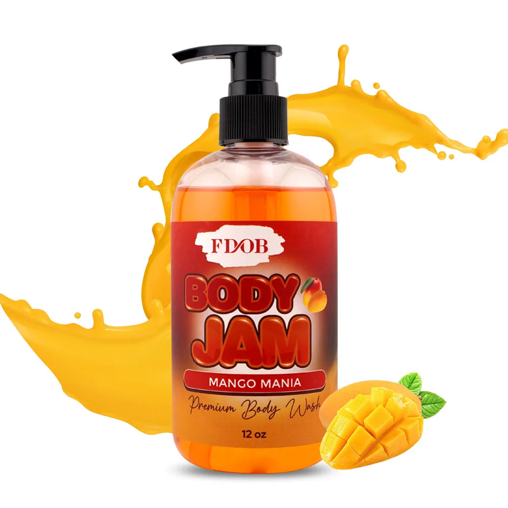 Private Label Body Jam Fragrance Shower Gel Organic Body Wash Organic Vitamin c Whitening Exfoliating Silky Shower Gel