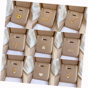 Hot Selling Statement Gold Stainless Steel Heart Butterfly Pendant Necklace Women Non Tarnish Pendant Necklace Jewelry