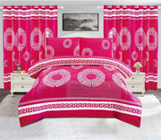 Warm 7pcs Velvet Duvet for Cold Thick Comforter Set With Curtains BORREGO Bedding Set for Winter