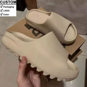 Wholesale 2025 Comfortable Eva Flat Sandals for Women Customizable Anti-Slip Summer Slides for Ladies and Men for Autumn