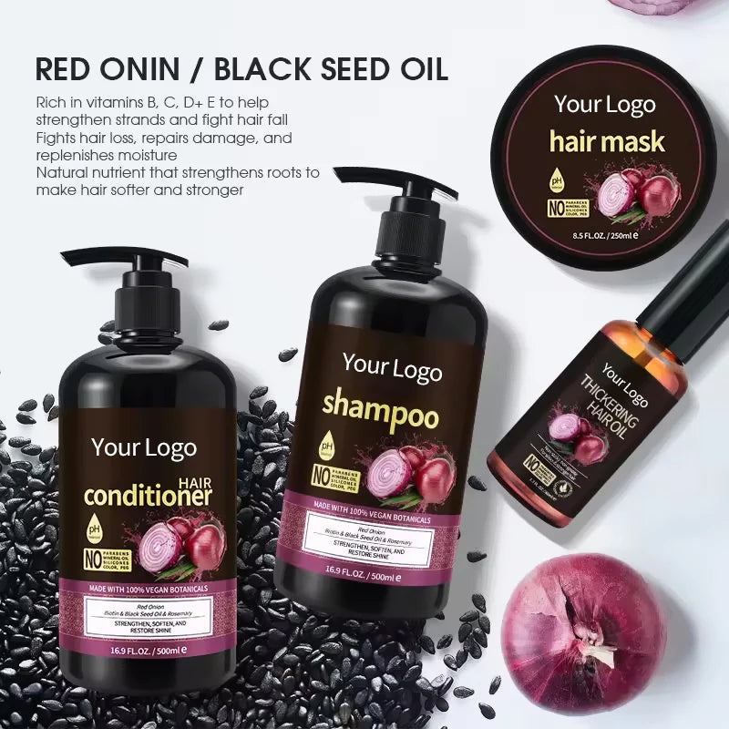 Private Label Hair Curly Dreadlocks Oil Control Professional Hair Growth Shampoo and Conditioner Set