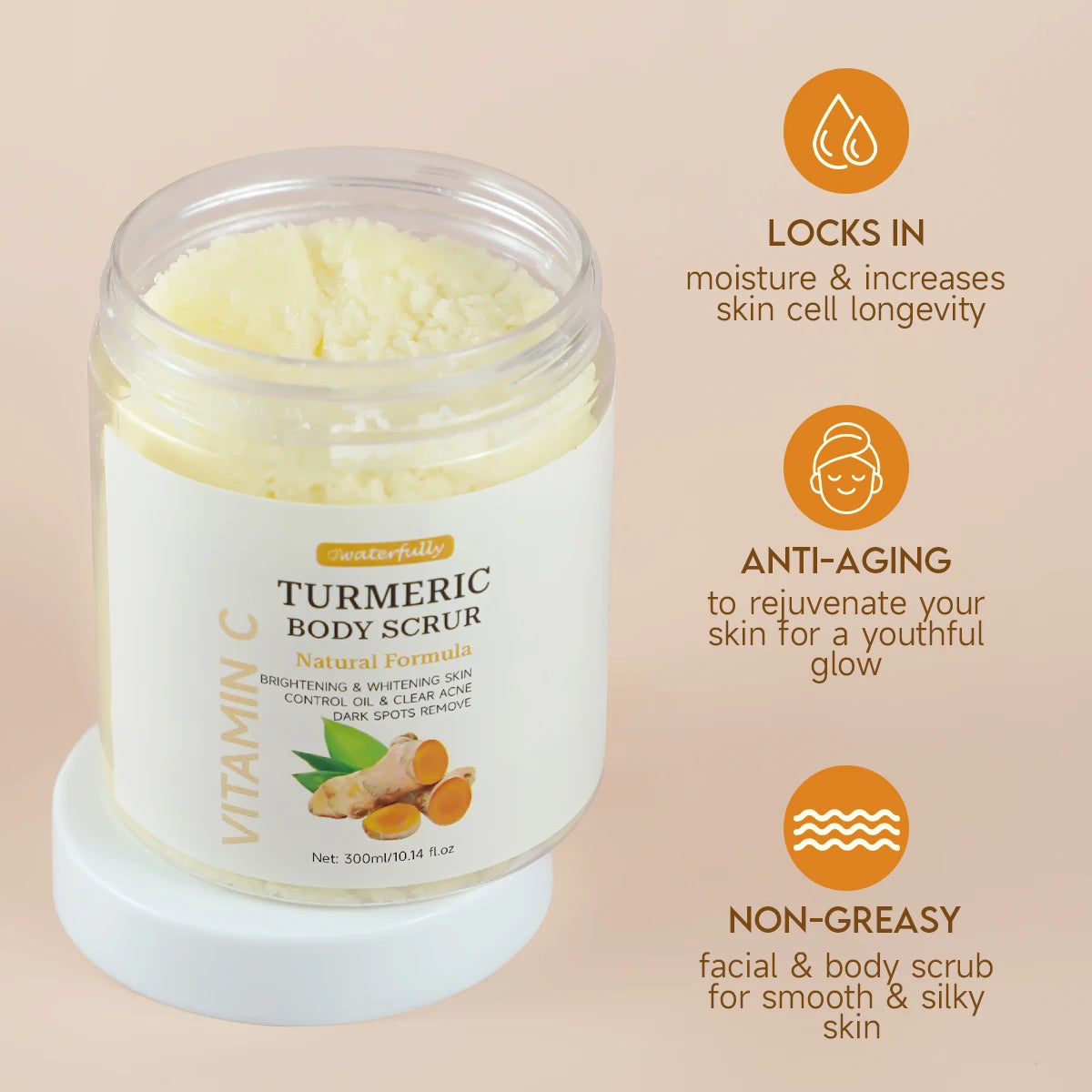 New Design Factory Custom logo 5 in 1 Whitening Vitamin c Tumeric Skin Care Set Face Care for Women Face Care