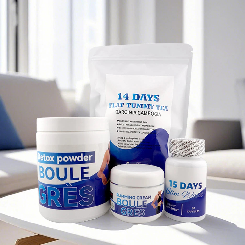 Fat Burner Set  Tea Fat Burner capsules Fat Burning Cream Massage Fat Burning powder