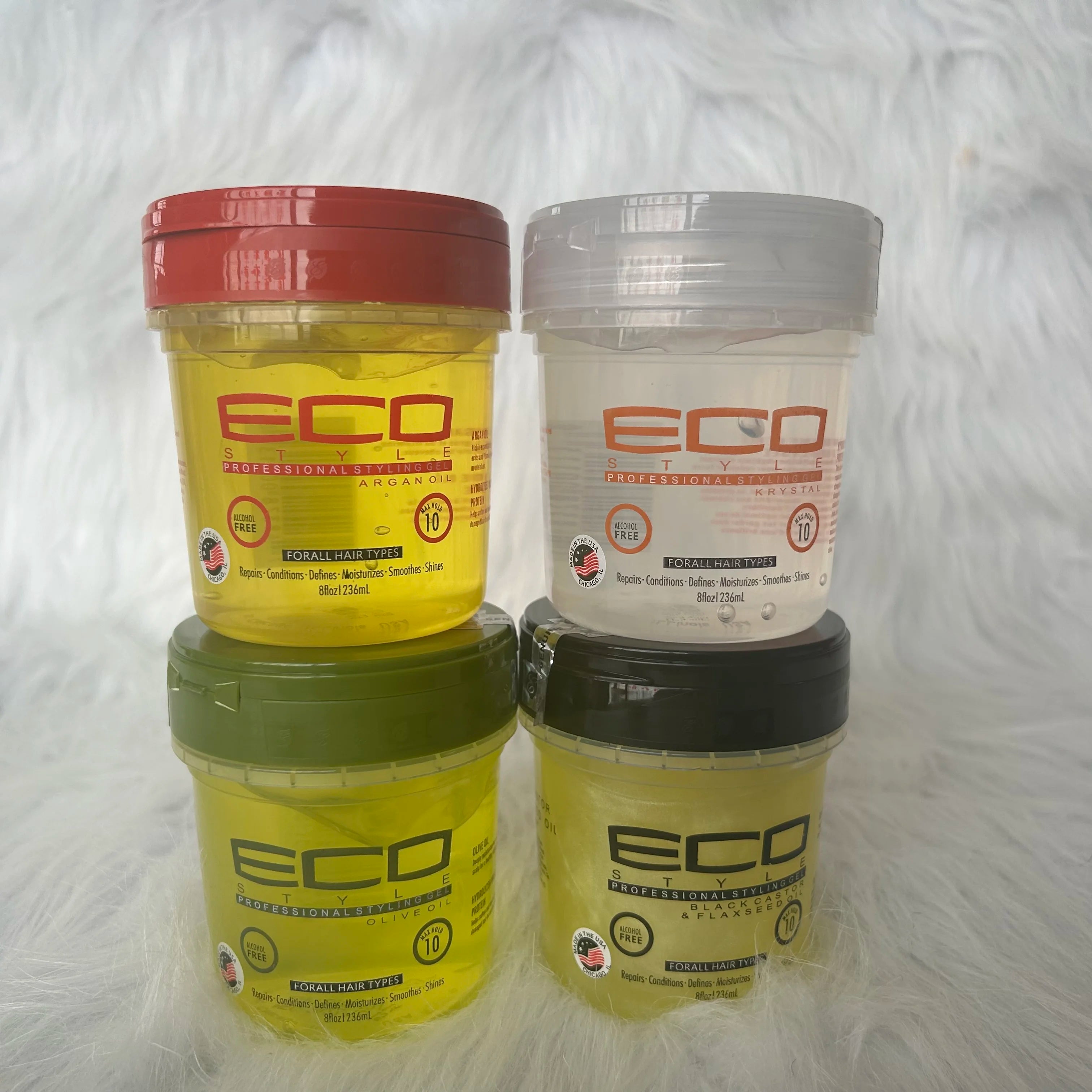 Factory Sell Custom logo Hot Selling ECO Professional Styling Gel for All Hair Types 236ml 268ml 473ml Capacity