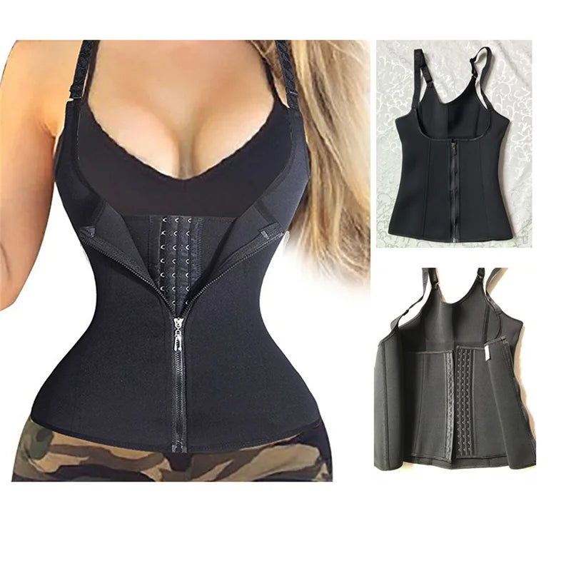 Hot Selling Women Plus Size Slimming Latex Corset Top Waist Trainers and Shape Wear With Zipper