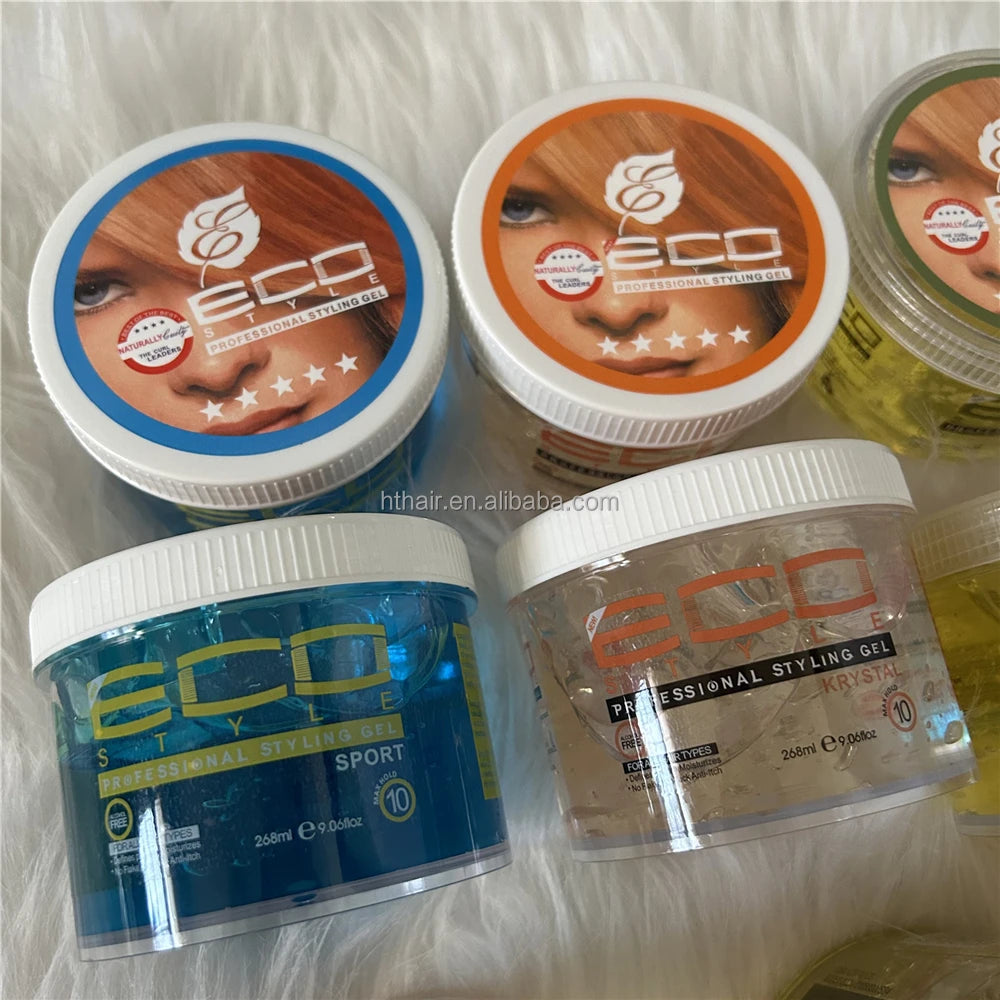 Factory Sell Custom logo Hot Selling ECO Professional Styling Gel for All Hair Types 236ml 268ml 473ml Capacity