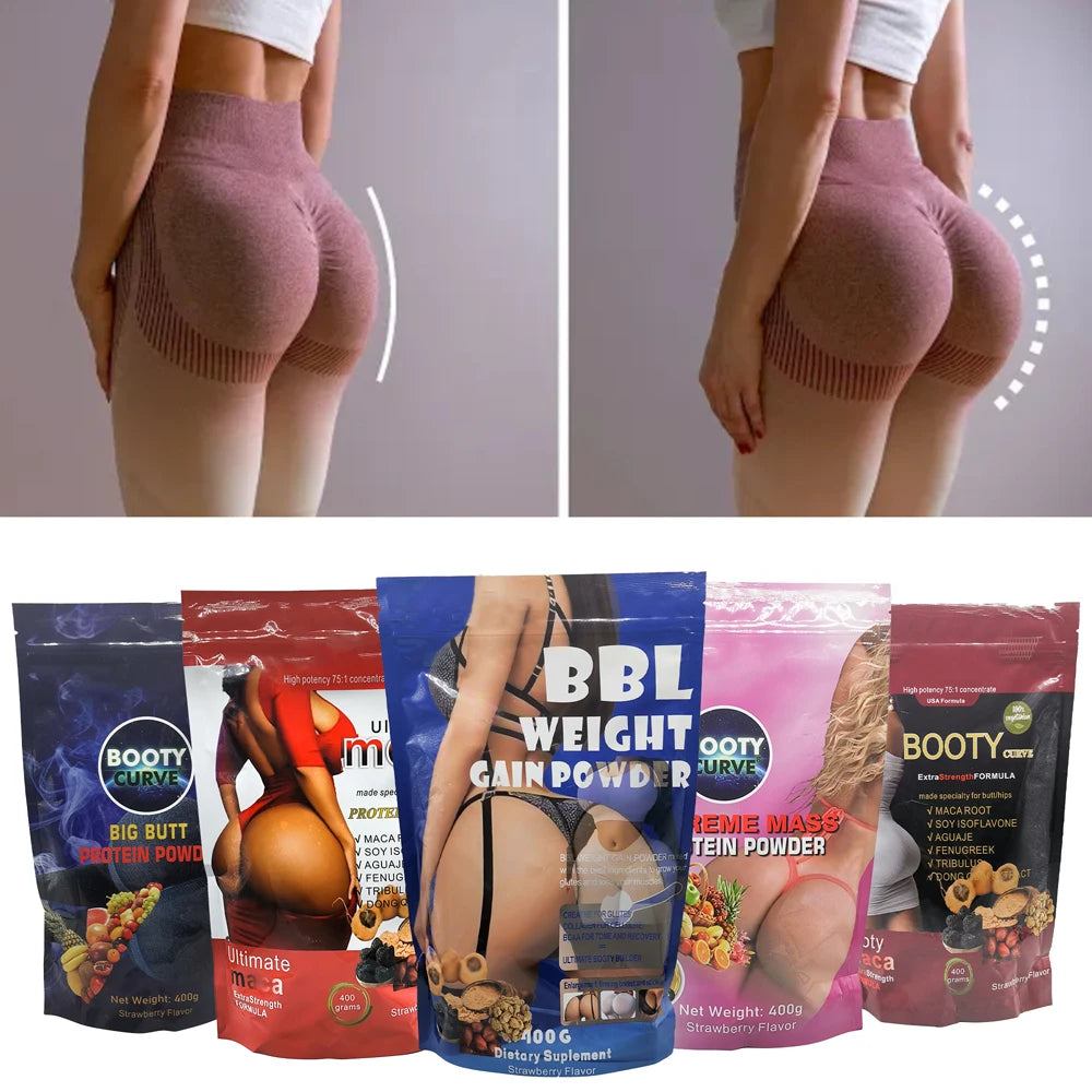 Maca Protein Powder Bigger Butt Hip Enhancement Booty Curve 100% Natural Herbal Maca Powder for Bigger Butt