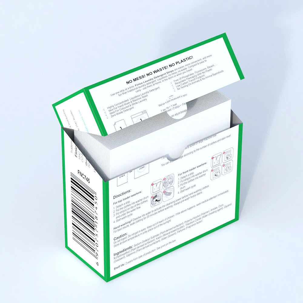 FNC745 Wholesale Washing Zero Waste Laundry Strip Detergent Sheet Power Sheets
