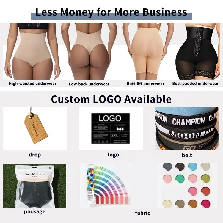 Hot Sale High Waist Women Thong Panty Shaper Seamless Slimmer Compression Traceless Seamless Nylon Tummy Control Panties