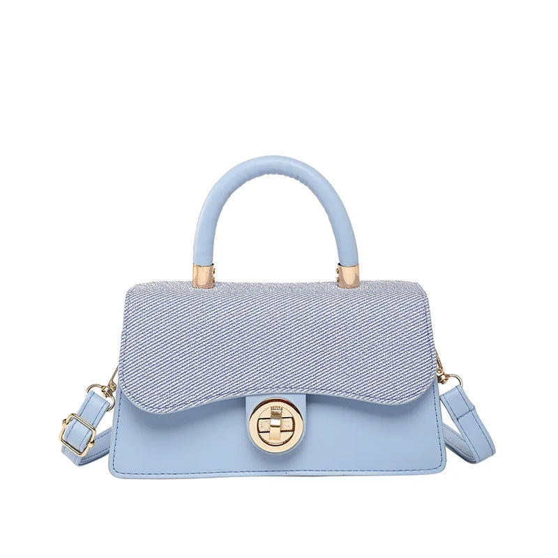 2025 New Women's Commuting Light Luxury Single Shoulder Crossbody Bag Women's Handbag Small Square Bag