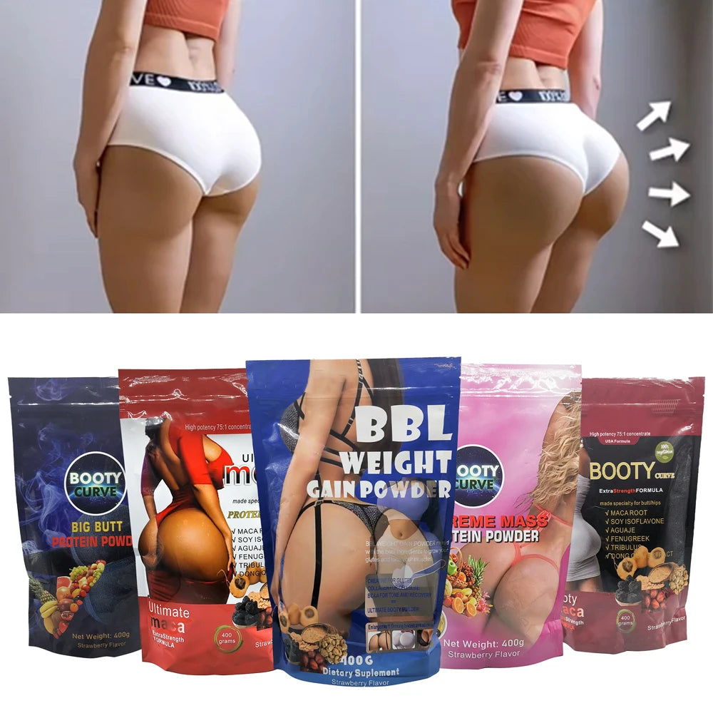 Maca Protein Powder Bigger Butt Hip Enhancement Booty Curve 100% Natural Herbal Maca Powder for Bigger Butt