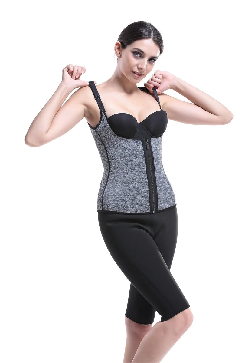 Hot Selling Women Plus Size Slimming Latex Corset Top Waist Trainers and Shape Wear With Zipper