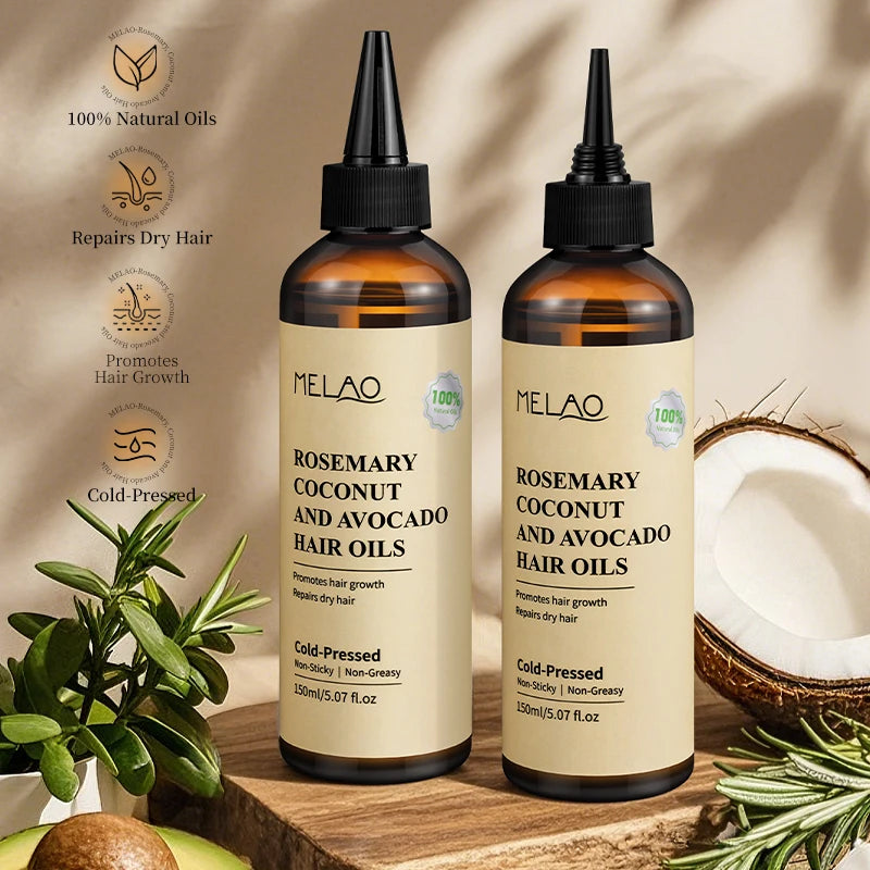 Rosemary Essential Hair Loss Oil Growth Oil Hair Strengthening Dandruff Itchy Deep Rosemary Coconut Avocado Hair Oil