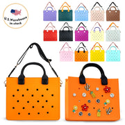 New Arrival Waterproof EVA Large Tote Bags With Shoulder Strap Wholesale Diy Colorful Handbag for Women Hand Tote Bag in Bulk