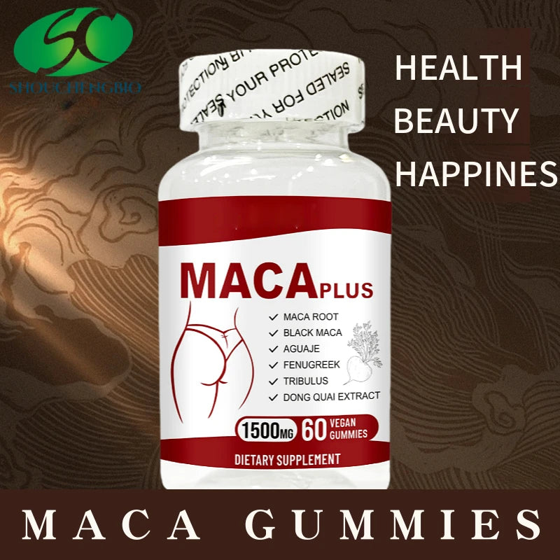 OEM/ODM Private Label Organic Maca Gummies Vegan Dietary Fiber Supplements