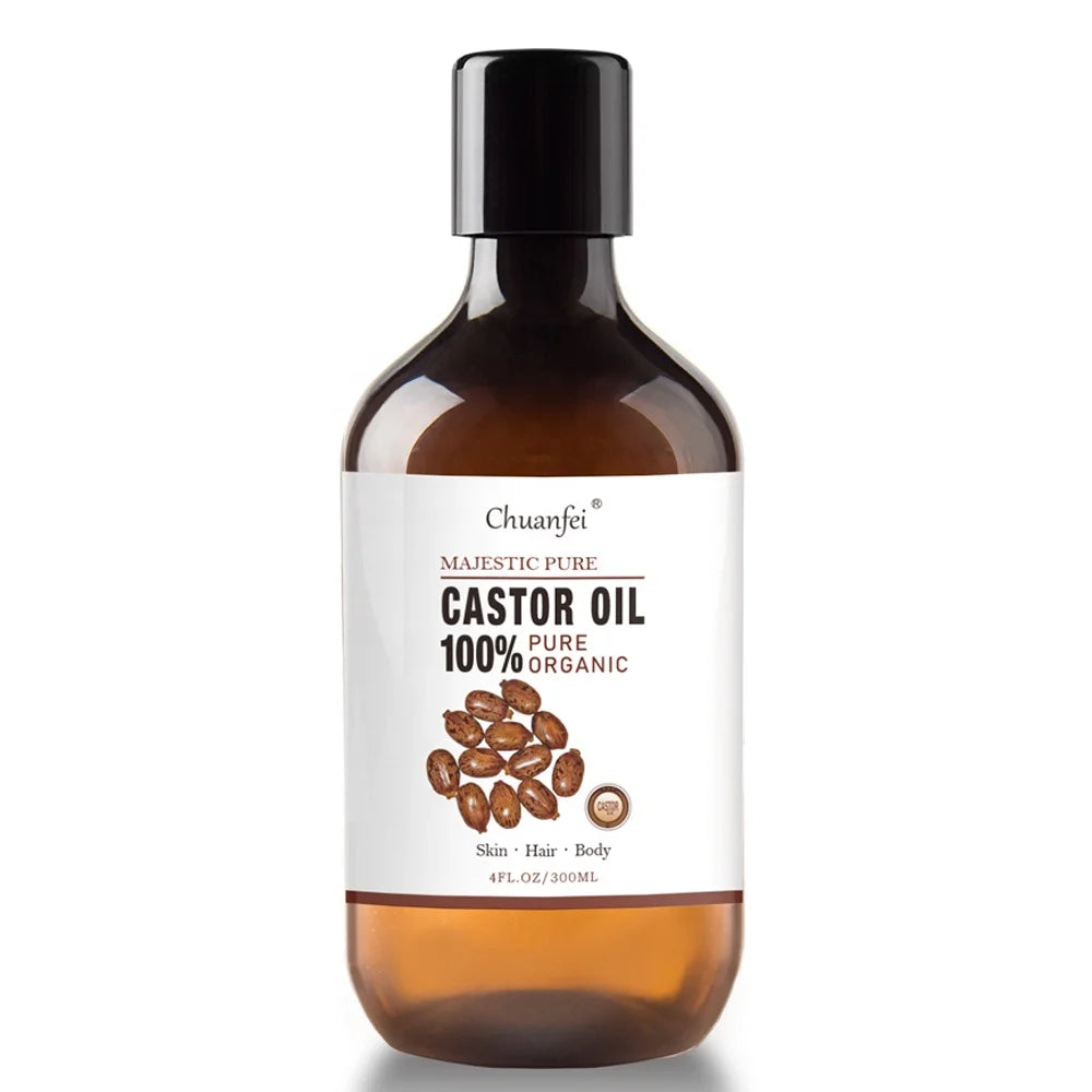 Lanthome Factory Price Bulk Jamaican Black Castor Oil Organic Refined Castor Oil for Hair Beard Eyelah Eyebrows Growth