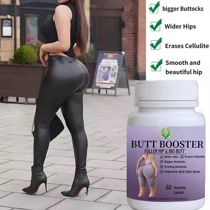 Pravite Label Butt Booster Capsules Herbal Supplement Hip Enlargement Pills Butt Stronger Rounder Booty Bigger Buttocks Capsules
