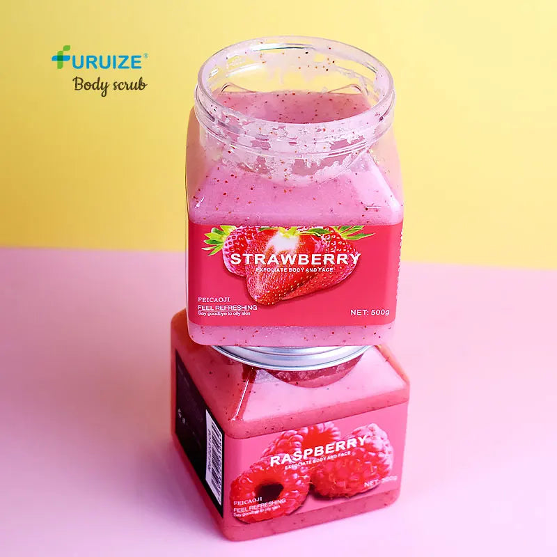 Wholesale Custom Body Scrub Natural Exfoliating Moisturizing Skin Fruit Watermelon Marshmallow Body Scrub