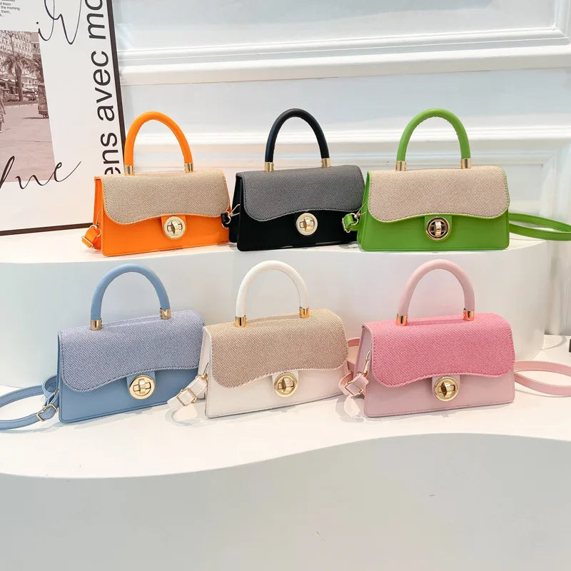 2025 New Women's Commuting Light Luxury Single Shoulder Crossbody Bag Women's Handbag Small Square Bag