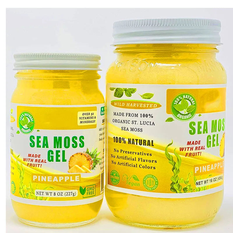 In Stock Irish Flavored Sea Moss Mixed Ginger Purple Seamoss Gel
