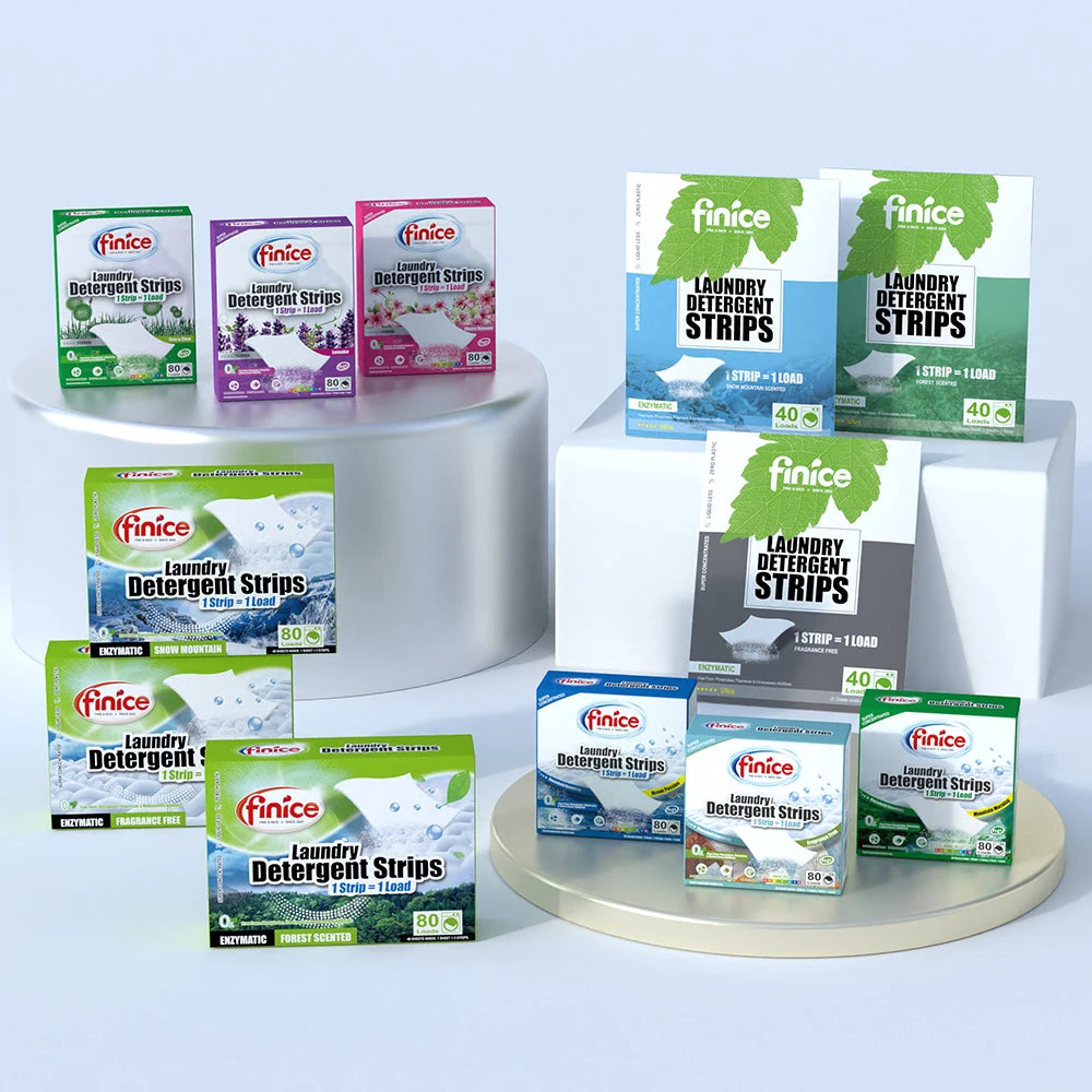 FNC745 Wholesale Washing Zero Waste Laundry Strip Detergent Sheet Power Sheets