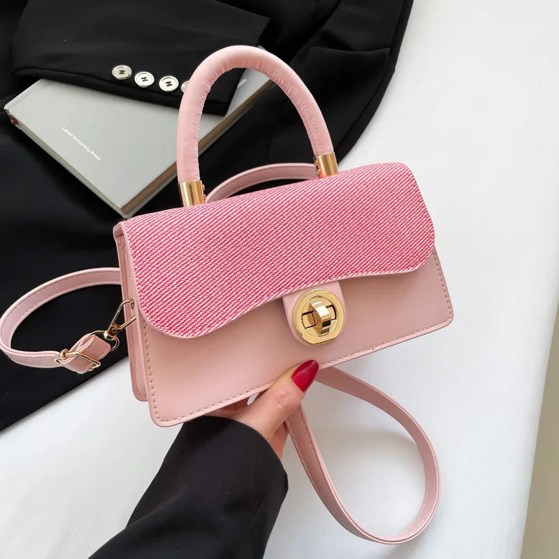 2025 New Women's Commuting Light Luxury Single Shoulder Crossbody Bag Women's Handbag Small Square Bag