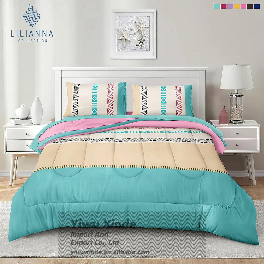Wholesale Price 4 Pieces Comforter Sets king Size Ready to Ship Luxury Bedding Comforter for Winter Duvet Quilt Set