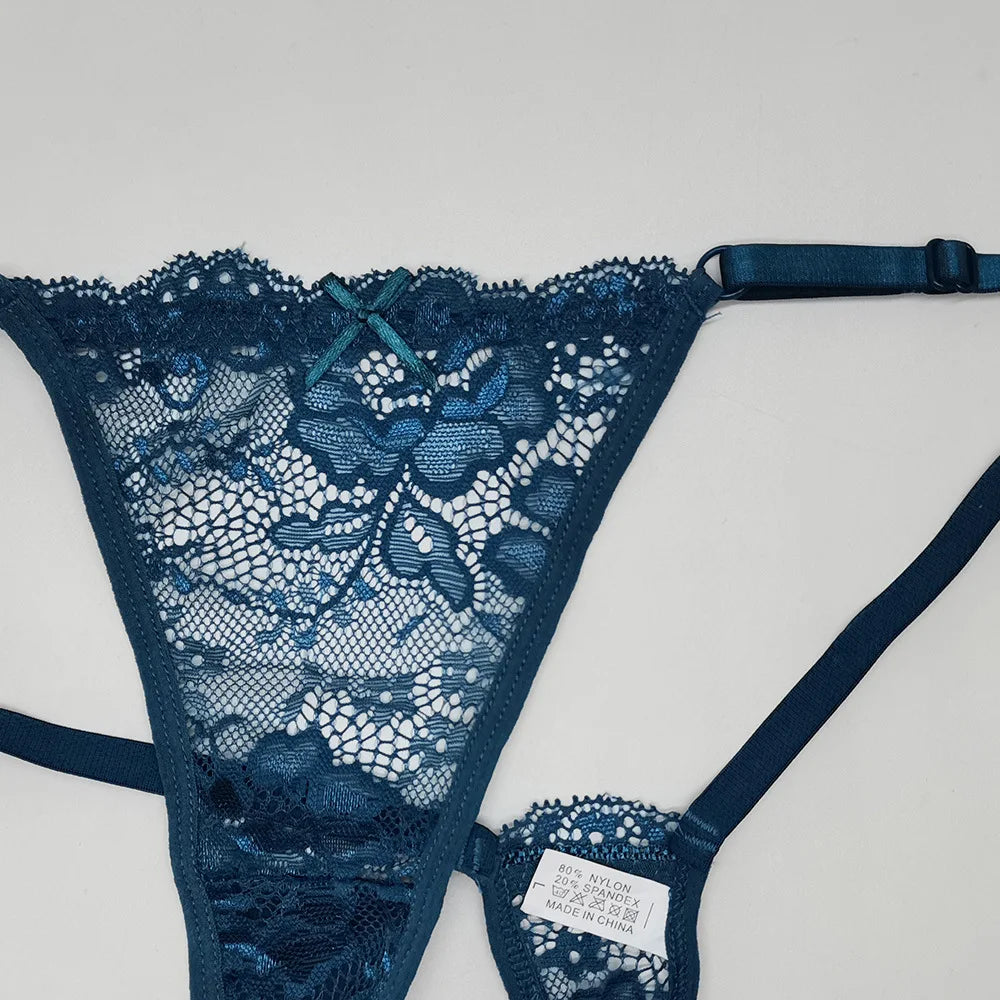 Wholesale Cheap Sexy Thong Women Panties Lace Underwear Women G-String Solid Color Female Underpants  Women Underwear