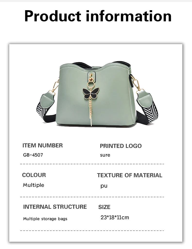 Custom 2024 Bolsas Para Mujer Summer Crossbody Bag Cute Pendant Vegan Leather Handbag for Women
