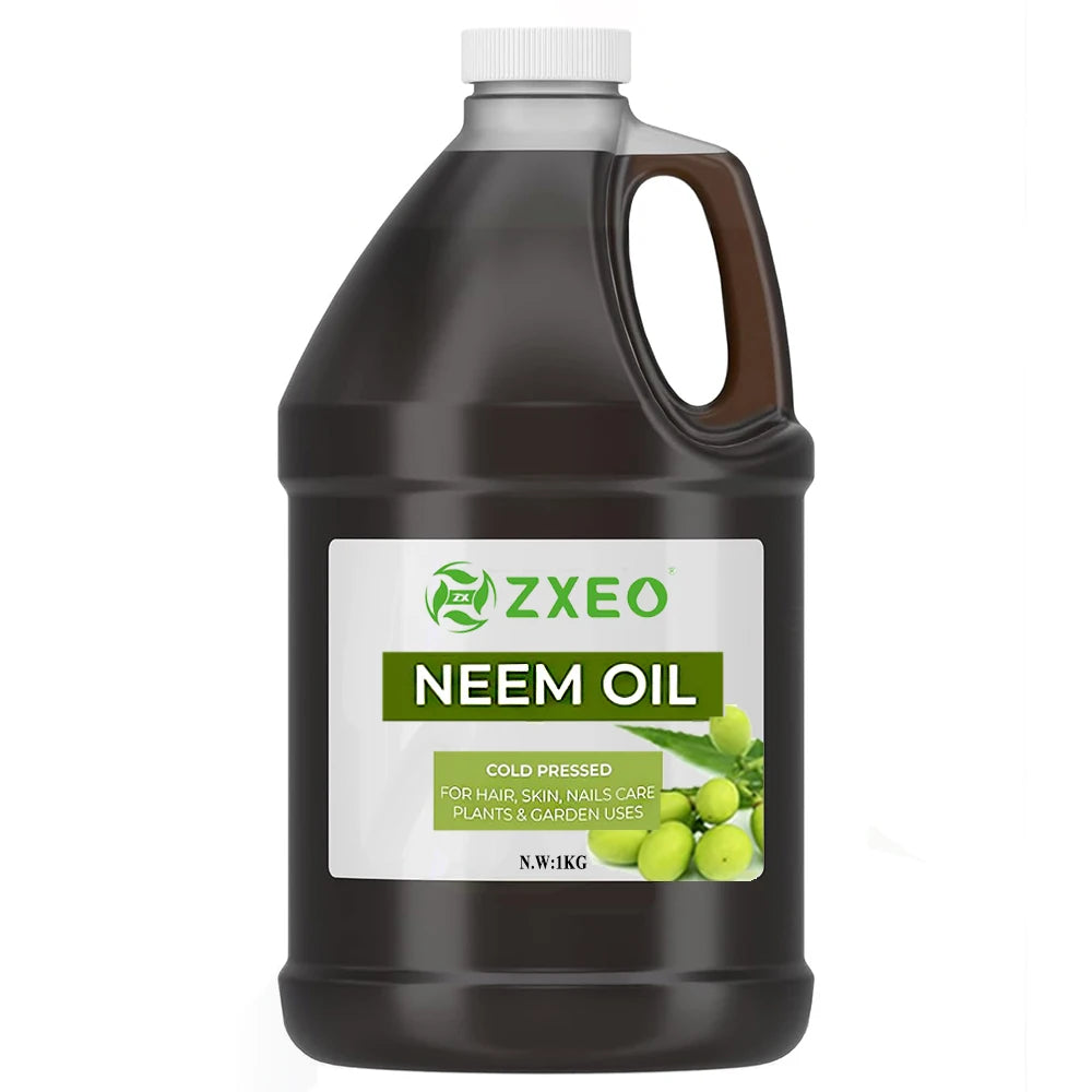 Wholesale Bulk Pure Neem Oil Cold Pressed Carrier Oils Neem Oil India for Skin Hair Care Farm Plant Spray Essential