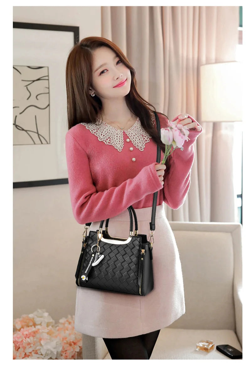 2025 Summer Collection Wholesale Fashion PU Leather Crossbody Shoulder Bag for Women Main Femme Cross Bags Handbag Bag for Women