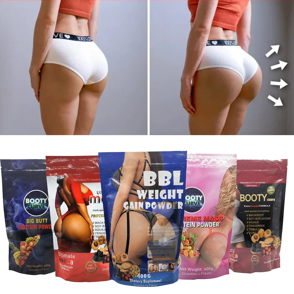 Maca Protein Powder Bigger Butt Hip Enhancement Booty Curve 100% Natural Herbal Maca Powder for Bigger Butt