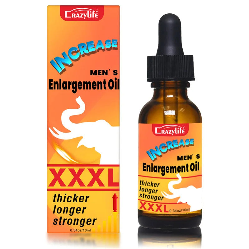 Natural 10ml Essential Oil for Men's Private Area Antibacterial Massage Penis Enlargement Thickening Oil Make Longer Stronger%