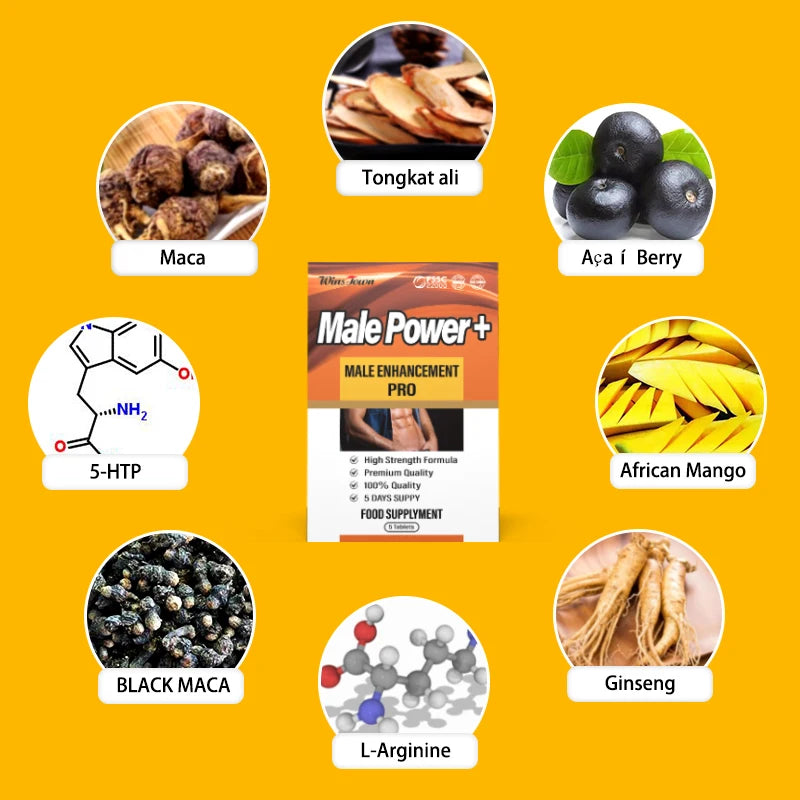 Man Health Supplement Men Power Energy Capsules Male Vitality Pills Herbal Men's X-power Male Power+ Fertility Tablets