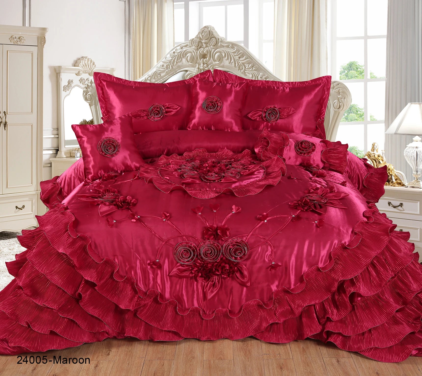 Valentine's Day Wedding Sheet Set Bedding Set king Size for Sale Bride Cotton Duvet Set Bed Sheet king Ready to Ship