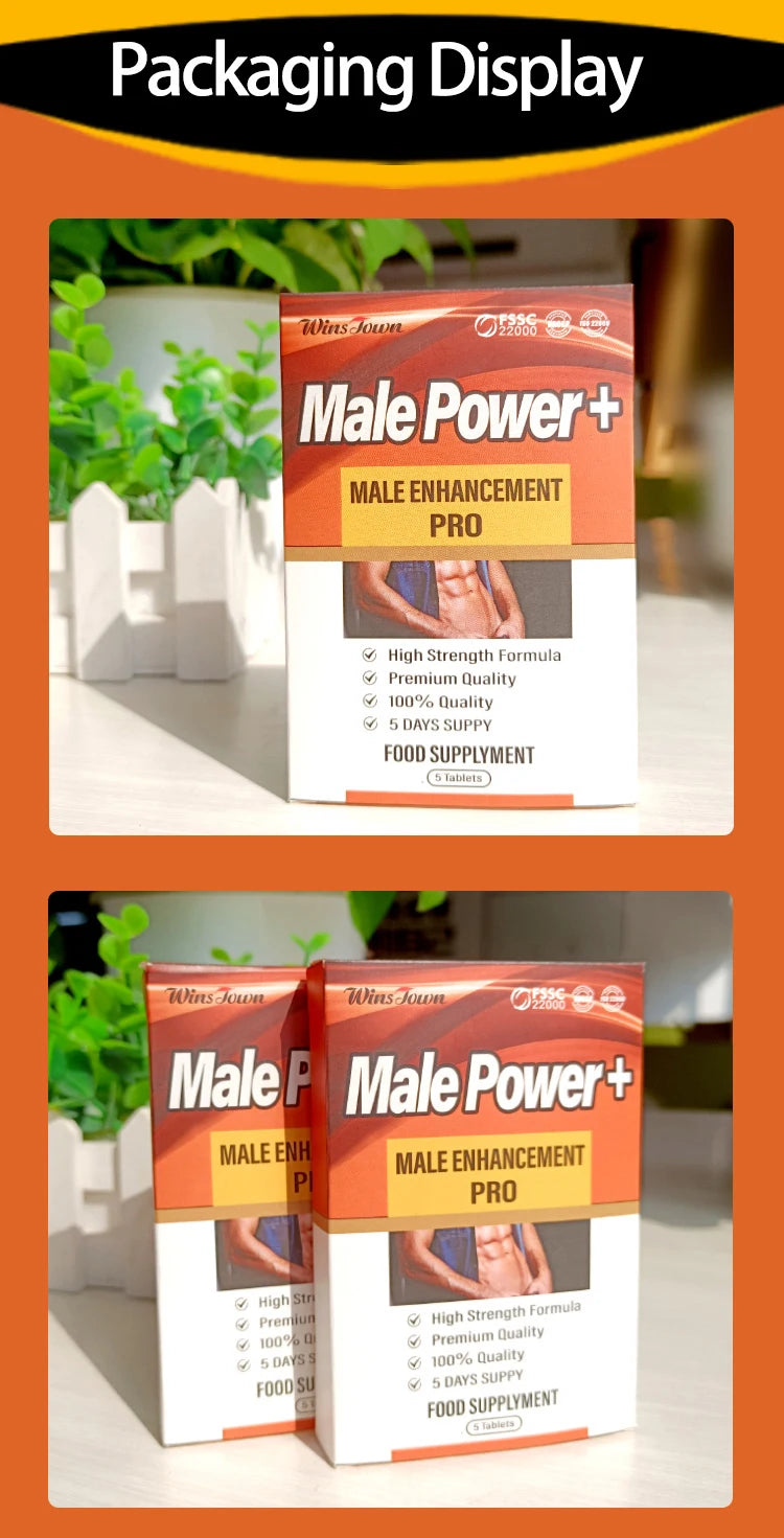 Man Health Supplement Men Power Energy Capsules Male Vitality Pills Herbal Men's X-power Male Power+ Fertility Tablets