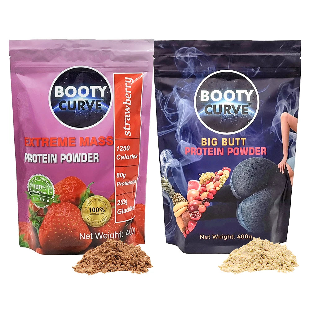 Luy Recommend Booty Curve Hot Selling Strawberry Flavor and Natural Flavor Bigger Butt Booty Enlargement Bum Enhancement Protein