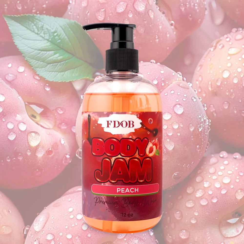 Private Label Body Jam Fragrance Shower Gel Organic Body Wash Organic Vitamin c Whitening Exfoliating Silky Shower Gel