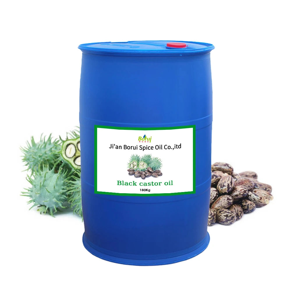 Wholesale 100% Pure Natural  Black Castor Oil Cold Pressed and Organic Carrier Oil Strengthen Growth and Repair Hair Care