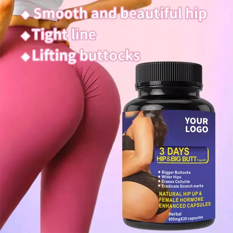 Private Label Best Selling Big Butt Enlargement Hips Capsule Lifting Butt Bigger Breast Enlargement Weight Gaining Pills