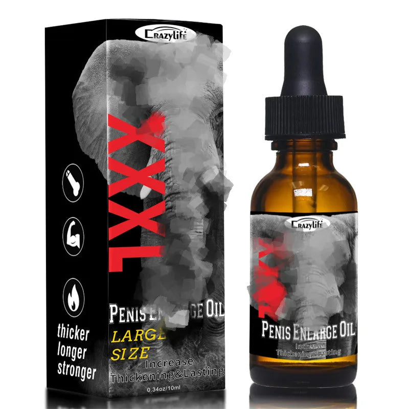 Natural 10ml Essential Oil for Men's Private Area Antibacterial Massage Penis Enlargement Thickening Oil Make Longer Stronger%