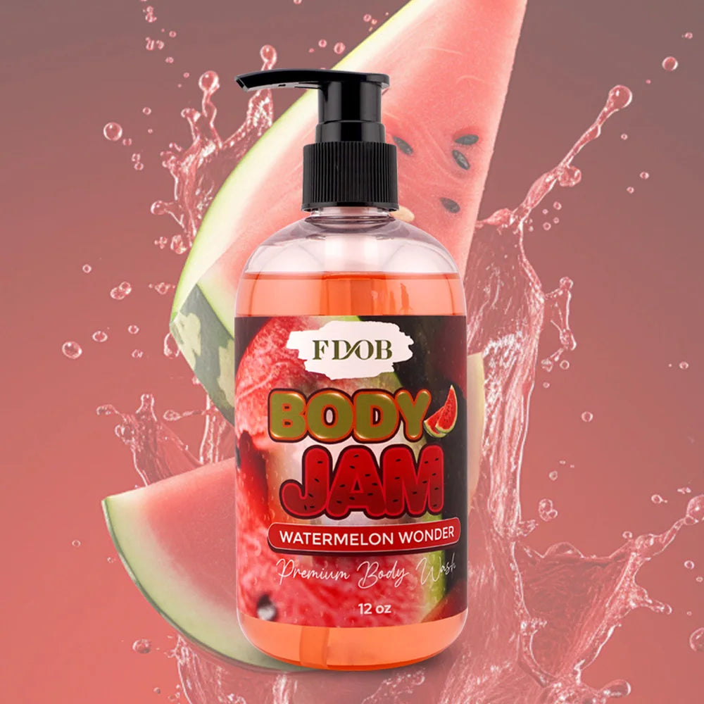 Private Label Body Jam Fragrance Shower Gel Organic Body Wash Organic Vitamin c Whitening Exfoliating Silky Shower Gel