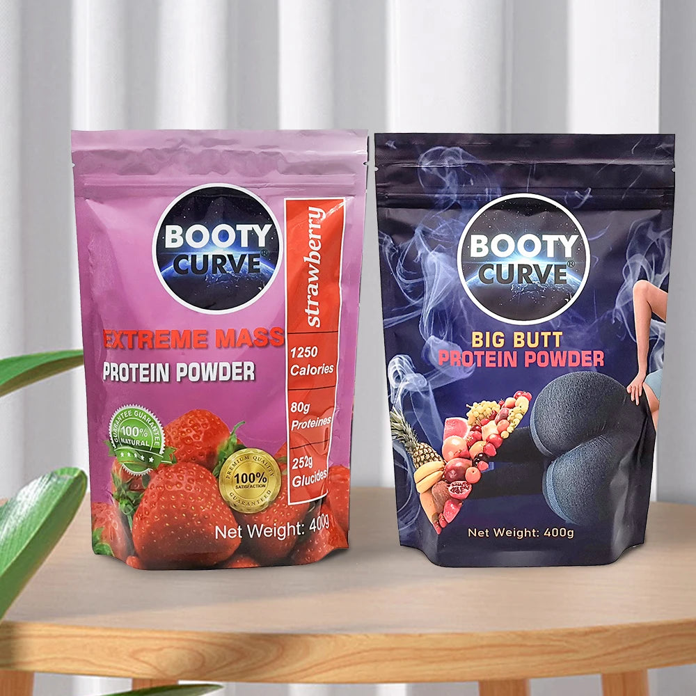 Luy Recommend Booty Curve Hot Selling Strawberry Flavor and Natural Flavor Bigger Butt Booty Enlargement Bum Enhancement Protein