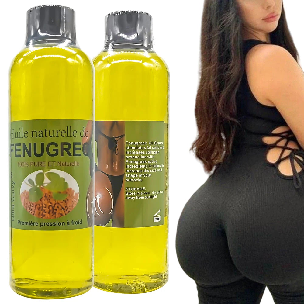 Wholesale Fenugreek Oil Butt Enlargement Oil 200ml Private Label Enhance Buttock Fenugreek Essential Oil
