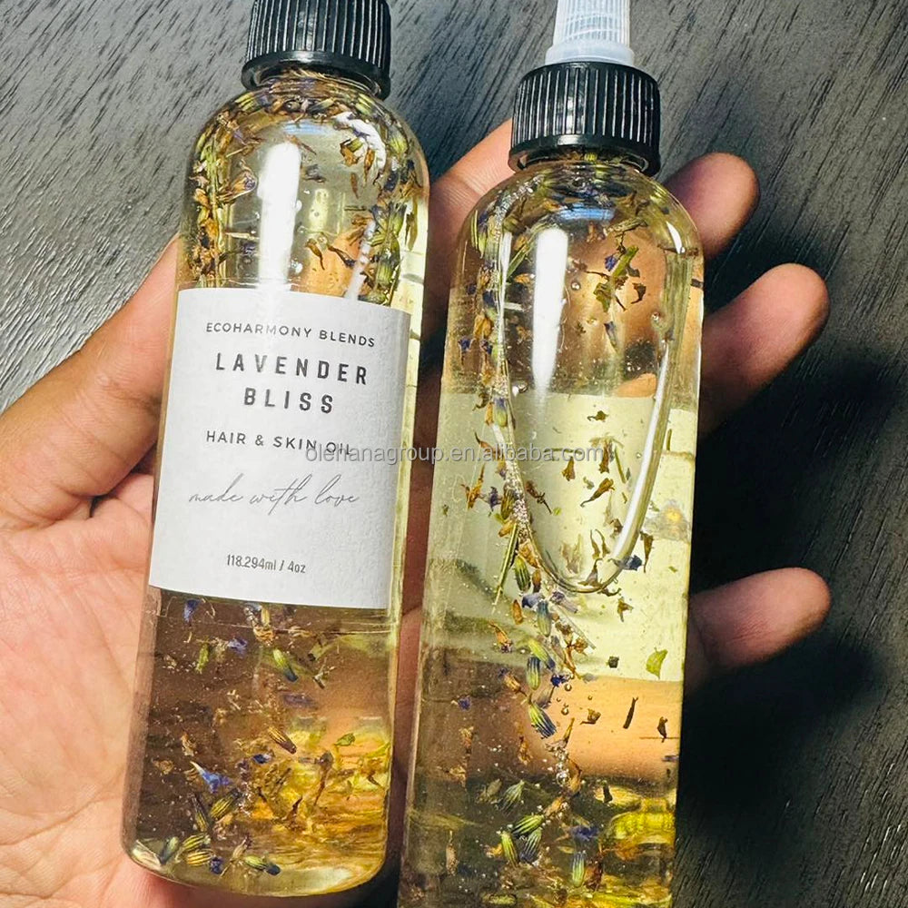 Private Label Homemade Herbal Vegan Olive Jojoba Castor Rosemary Avocado and Peppermint Hair Growth Oil for Men